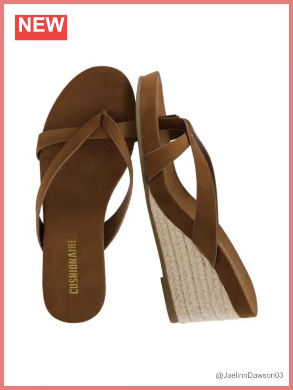 Wedge Espadrille Sandals Thong Cross Strap Slip-On Platform Flip Flops
